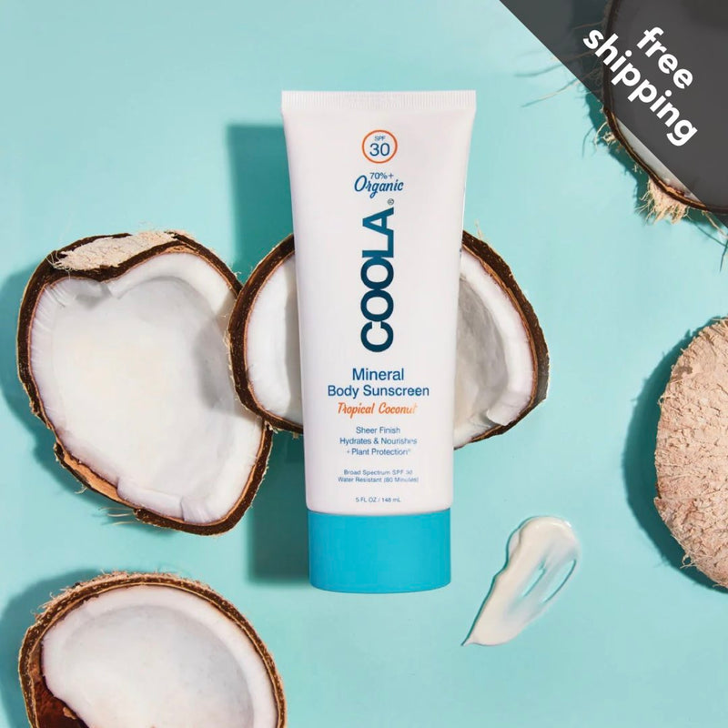 COOLA Mineral Body Organic Sunscreen Lotion Tropical Coconut SPF 30