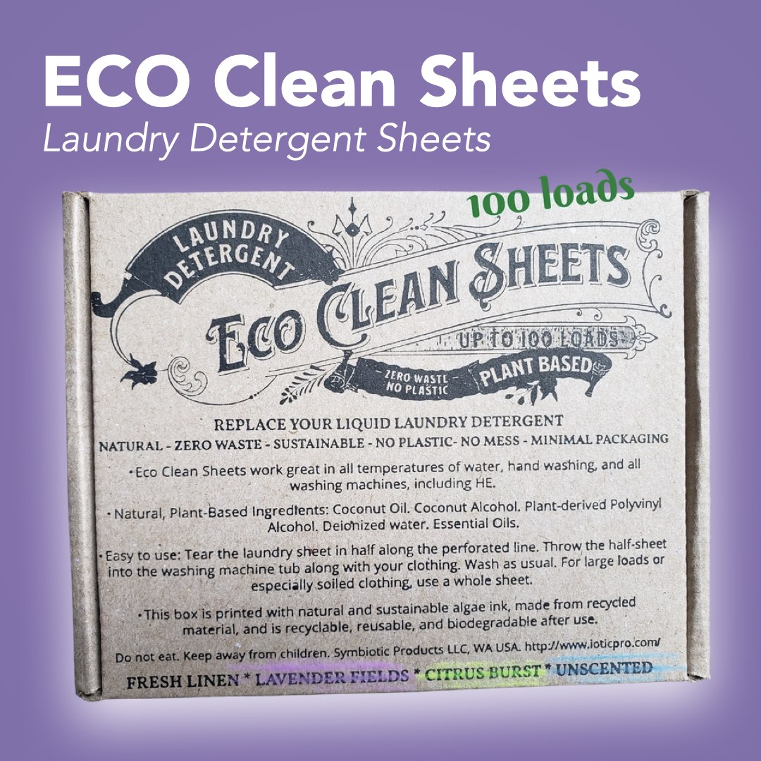 Clean Sheets Note Eco Clean Sheets - Laundry Detergent Sheets
