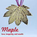 Maple Gold Leaf Tree Ornament