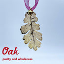 Oak Gold Leaf Tree Ornament